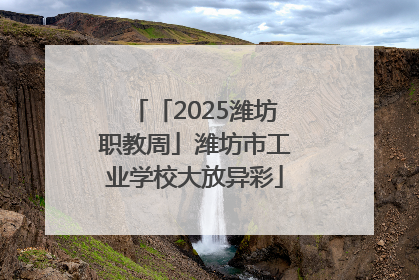 「2025潍坊职教周」潍坊市工业学校大放异彩