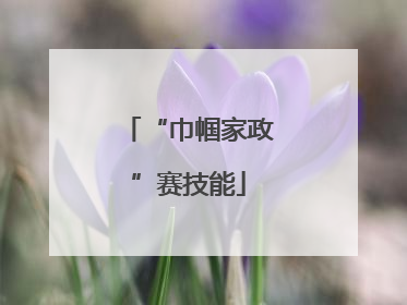 “巾帼家政”赛技能