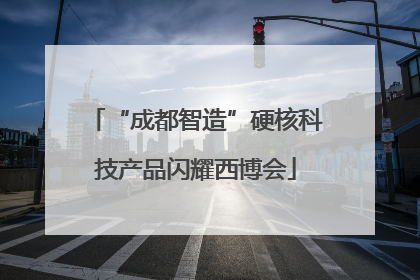 “成都智造”硬核科技产品闪耀西博会