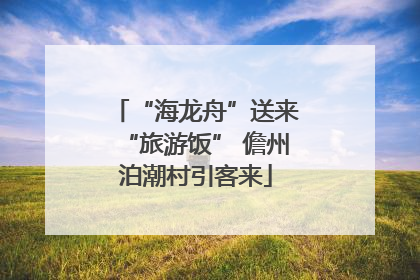 “海龙舟”送来“旅游饭” 儋州泊潮村引客来