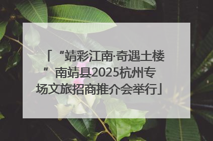 “靖彩江南·奇遇土楼”南靖县2025杭州专场文旅招商推介会举行