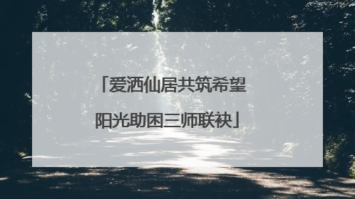 爱洒仙居共筑希望 阳光助困三师联袂