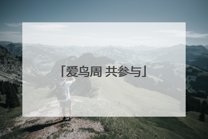 爱鸟周 共参与