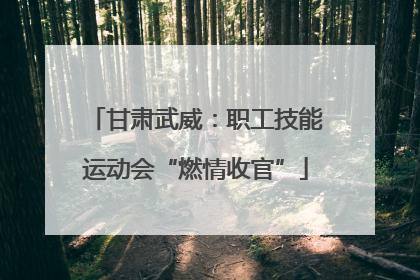 甘肃武威：职工技能运动会“燃情收官”