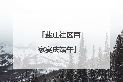 盐庄社区百家宴庆端午
