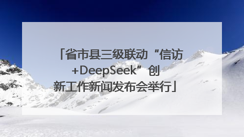 省市县三级联动“信访+DeepSeek”创新工作新闻发布会举行