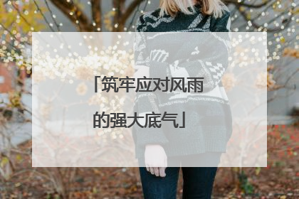 筑牢应对风雨的强大底气
