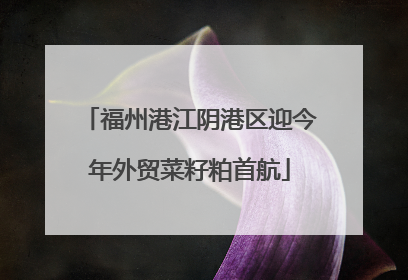 福州港江阴港区迎今年外贸菜籽粕首航
