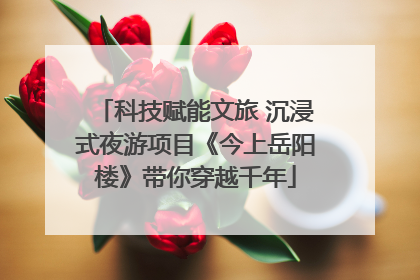 科技赋能文旅 沉浸式夜游项目《今上岳阳楼》带你穿越千年