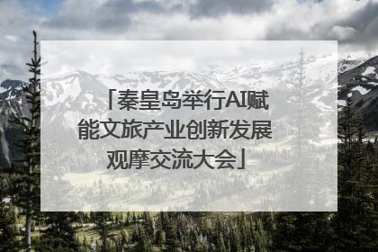 秦皇岛举行AI赋能文旅产业创新发展观摩交流大会