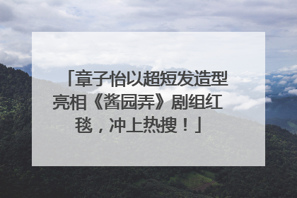 章子怡以超短发造型亮相《酱园弄》剧组红毯，冲上热搜！
