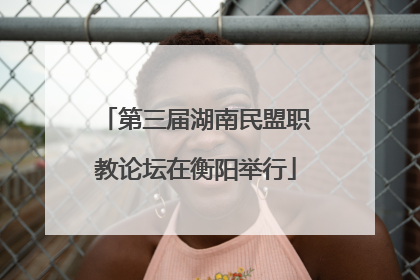 第三届湖南民盟职教论坛在衡阳举行
