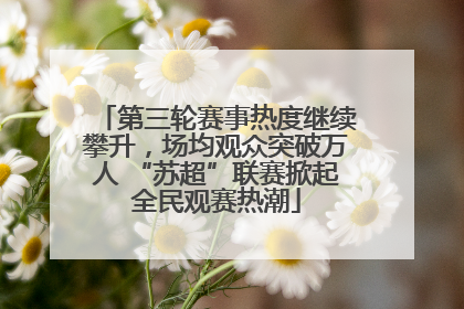 第三轮赛事热度继续攀升，场均观众突破万人 “苏超”联赛掀起全民观赛热潮