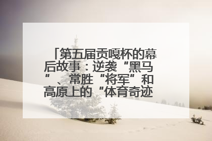 第五届贡嘎杯的幕后故事：逆袭“黑马”、常胜“将军”和高原上的“体育奇迹”丨微纪录