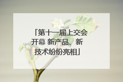 第十一届上交会开幕 新产品、新技术纷纷亮相