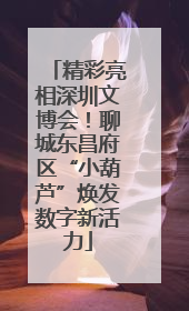 精彩亮相深圳文博会！聊城东昌府区“小葫芦”焕发数字新活力