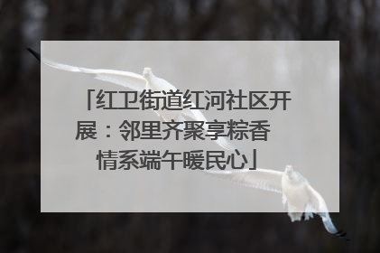 红卫街道红河社区开展：邻里齐聚享粽香 情系端午暖民心