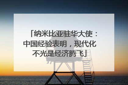 纳米比亚驻华大使：中国经验表明，现代化不光是经济腾飞