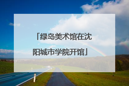 绿岛美术馆在沈阳城市学院开馆