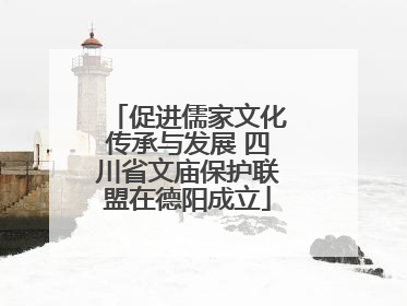 促进儒家文化传承与发展 四川省文庙保护联盟在德阳成立