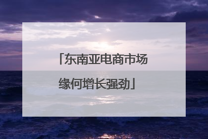 东南亚电商市场缘何增长强劲