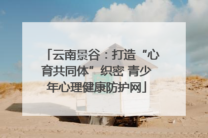 云南景谷：打造“心育共同体”织密 青少年心理健康防护网