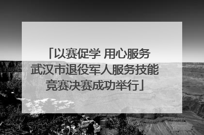 以赛促学 用心服务 武汉市退役军人服务技能竞赛决赛成功举行