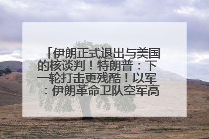 伊朗正式退出与美国的核谈判！特朗普：下一轮打击更残酷！以军：伊朗革命卫队空军高层指挥系统已被击垮