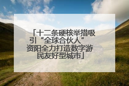 十二条硬核举措吸引“全球合伙人” 资阳全力打造数字游民友好型城市
