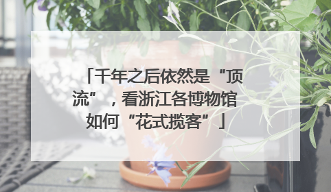 千年之后依然是“顶流”，看浙江各博物馆如何“花式揽客”