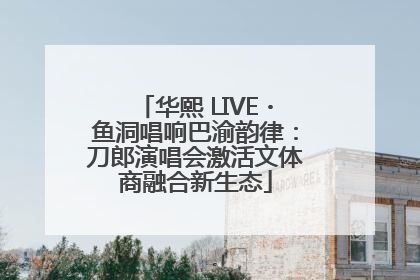 华熙 LIVE・鱼洞唱响巴渝韵律：刀郎演唱会激活文体商融合新生态