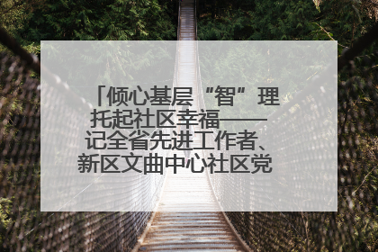 倾心基层“智”理 托起社区幸福——记全省先进工作者、新区文曲中心社区党委书记董世弘