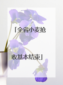全省小麦抢收基本结束