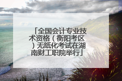 全国会计专业技术资格（衡阳考区）无纸化考试在湖南财工职院举行