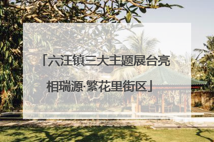 六汪镇三大主题展台亮相瑞源·繁花里街区