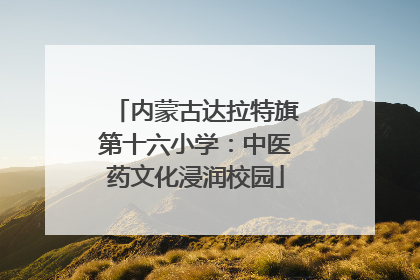 内蒙古达拉特旗第十六小学：中医药文化浸润校园