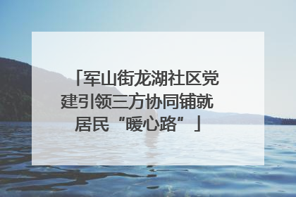 军山街龙湖社区党建引领三方协同铺就居民“暖心路”