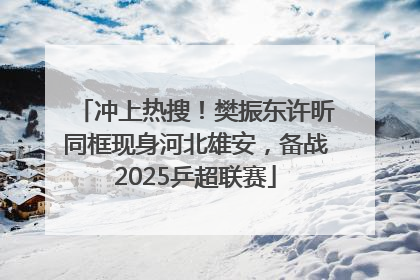 冲上热搜！樊振东许昕同框现身河北雄安，备战2025乒超联赛