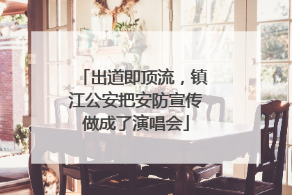 出道即顶流，镇江公安把安防宣传做成了演唱会