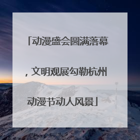 动漫盛会圆满落幕，文明观展勾勒杭州动漫节动人风景