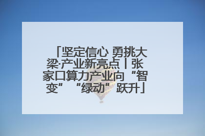 坚定信心 勇挑大梁·产业新亮点丨张家口算力产业向“智变”“绿动”跃升
