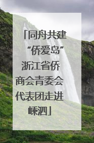 同舟共建“侨爱岛” 浙江省侨商会青委会代表团走进嵊泗