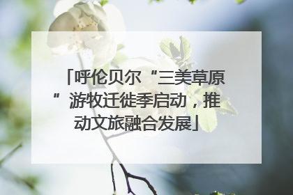 呼伦贝尔“三美草原”游牧迁徙季启动，推动文旅融合发展