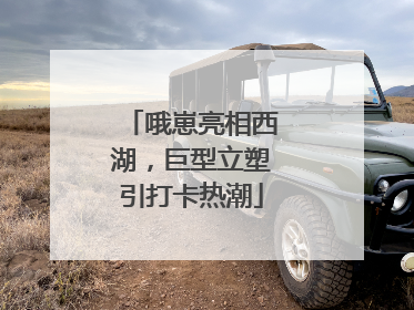 哦崽亮相西湖，巨型立塑引打卡热潮