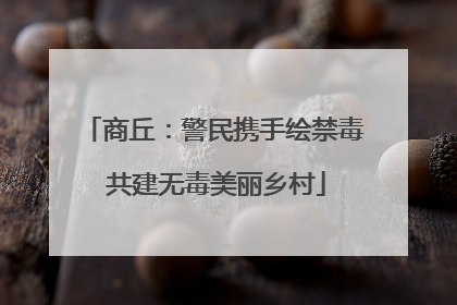 商丘：警民携手绘禁毒 共建无毒美丽乡村