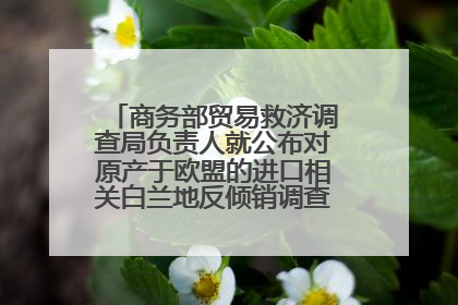 商务部贸易救济调查局负责人就公布对原产于欧盟的进口相关白兰地反倾销调查最终裁定答记者问