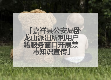 嘉祥县公安局卧龙山派出所利用户籍服务窗口开展禁毒知识宣传
