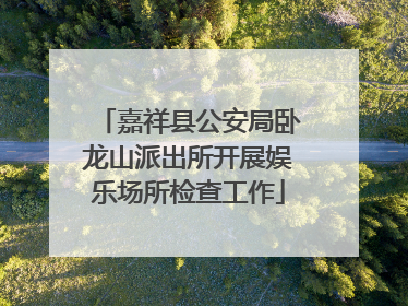 嘉祥县公安局卧龙山派出所开展娱乐场所检查工作
