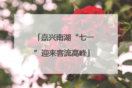 嘉兴南湖“七一”迎来客流高峰