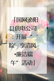 国网泌阳县供电公司：开展“‘粽’享清风 •廉洁端午”活动